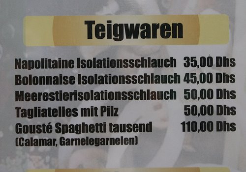 Für mich bitte...