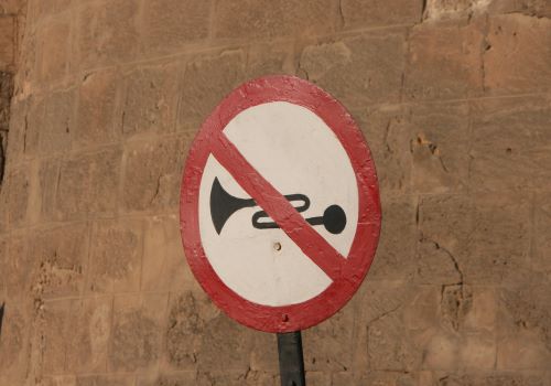 Hupen verboten
