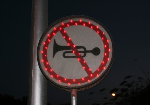 Hupen absolut verboten Hupen absolut verboten