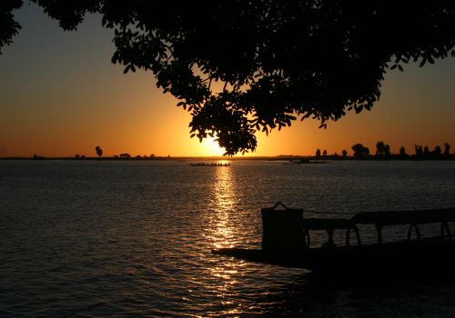 Sonnenuntergang in Mopti
